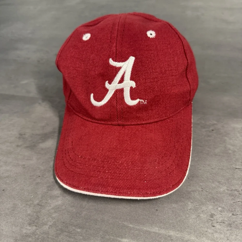 Vintage Alabama Crimson Tide Hat Youth Toddler Kids 2-6 Adjustable Strap Dad Cap